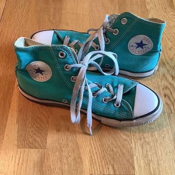 Converse Other - CONVERSE CHUCK TAYLOR Teal High Tops Kids Unisex 3